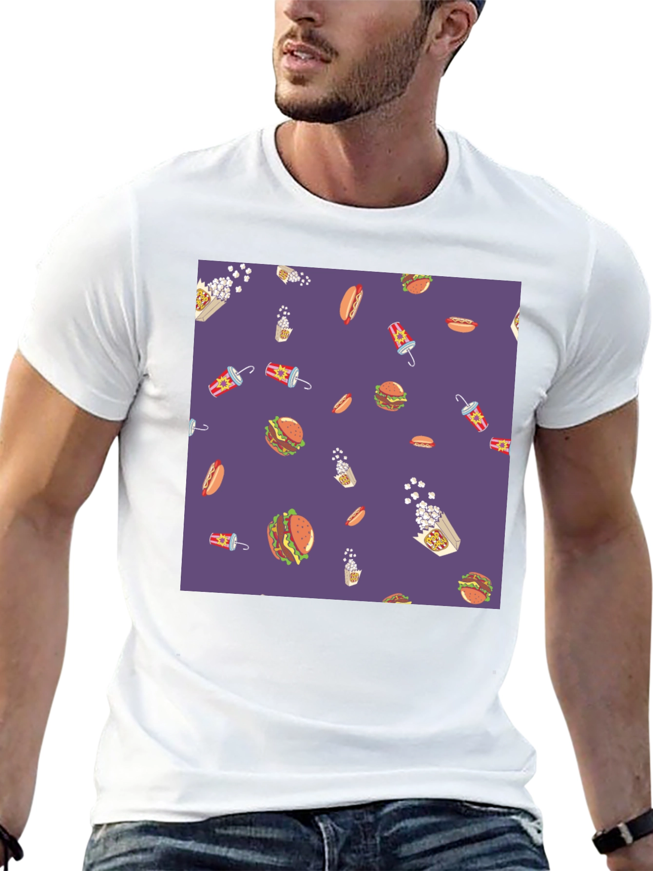 Novelty Food Pattern Tee