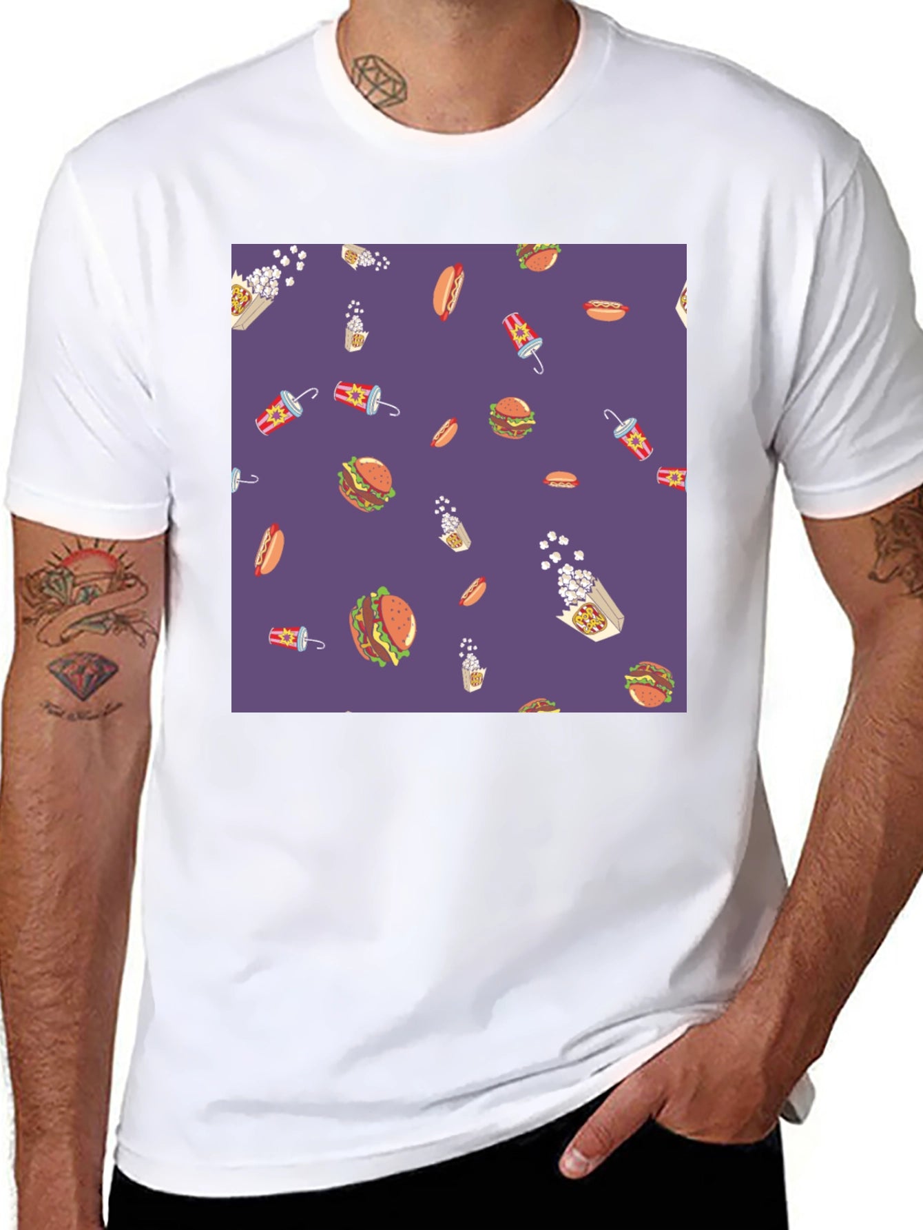 Novelty Food Pattern Tee