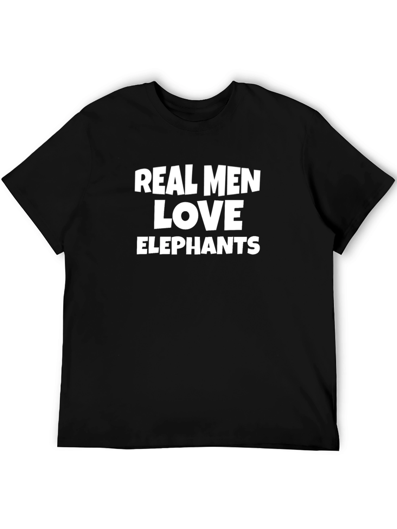 Real Men Love Elephants Graphic Tee