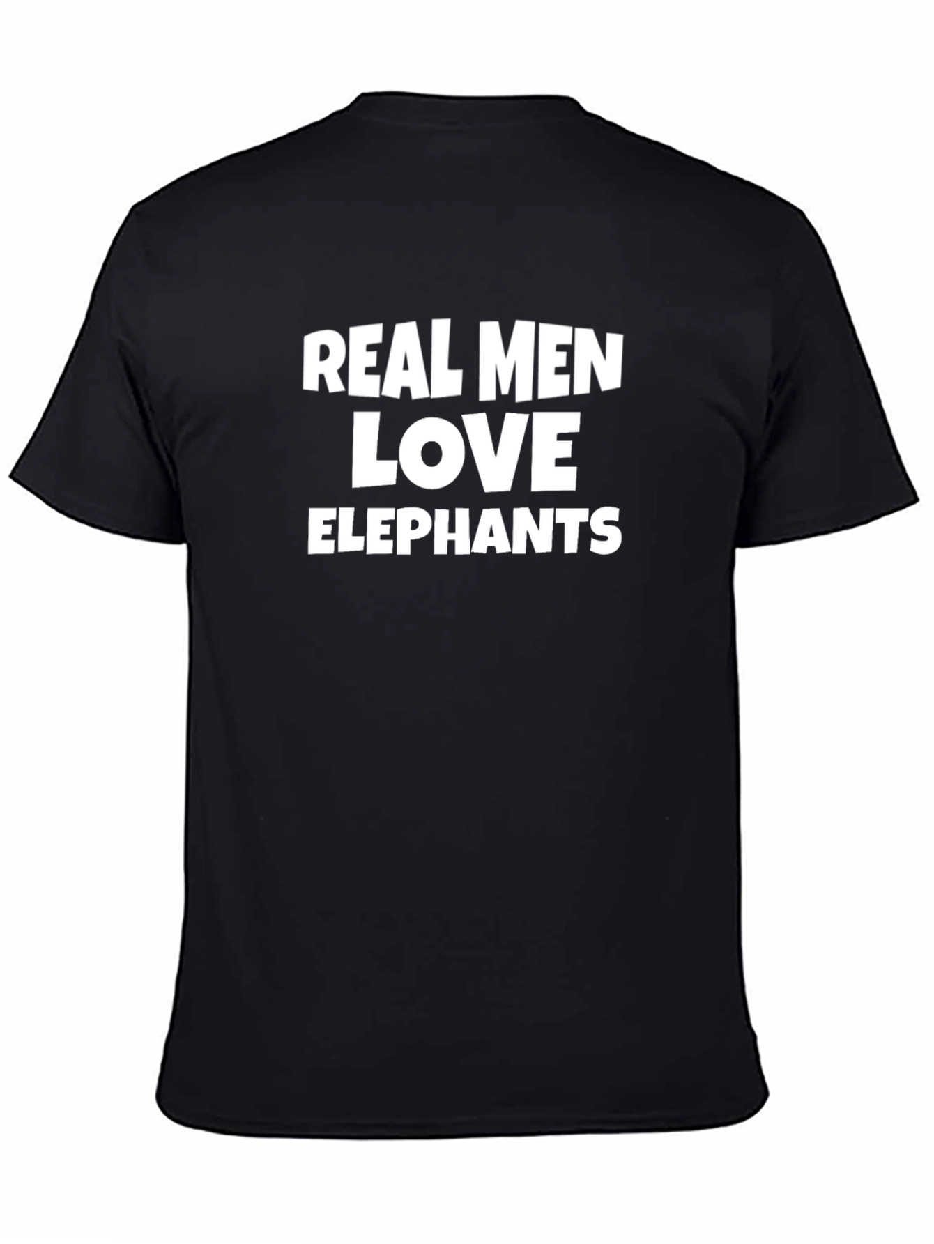 Real Men Love Elephants Graphic Tee