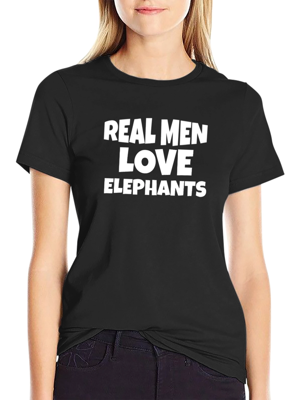 Real Men Love Elephants Graphic Tee