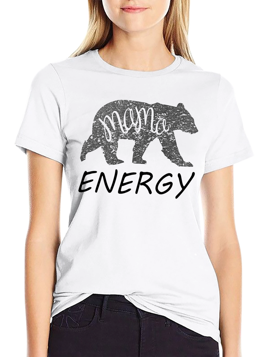 Mama Bear Energy Black T-Shirt