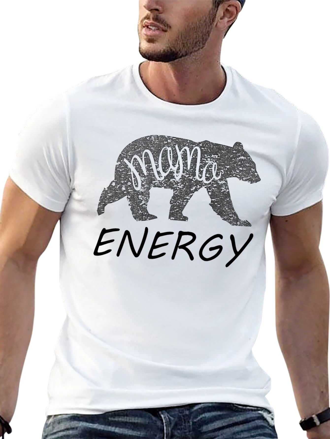 Mama Bear Energy Black T-Shirt