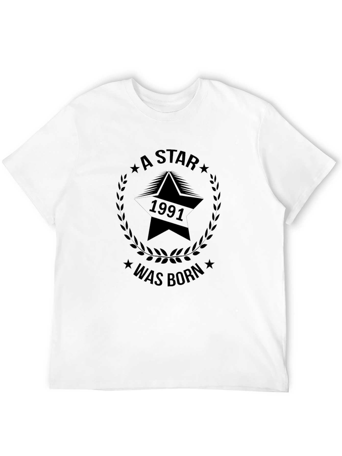 1991 Star Was Born Black Graphic Tee
