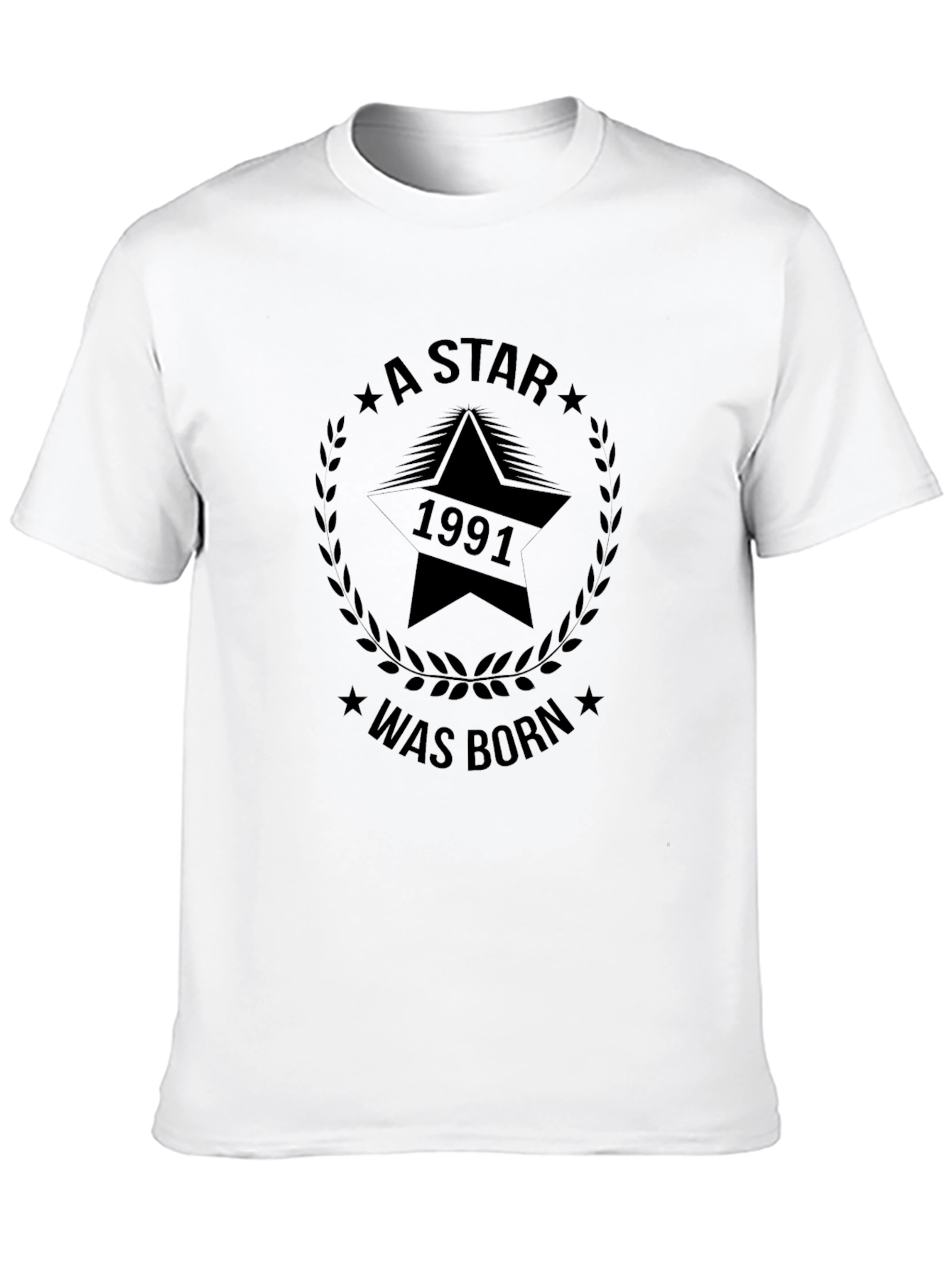 1991 Star Was Born Black Graphic Tee
