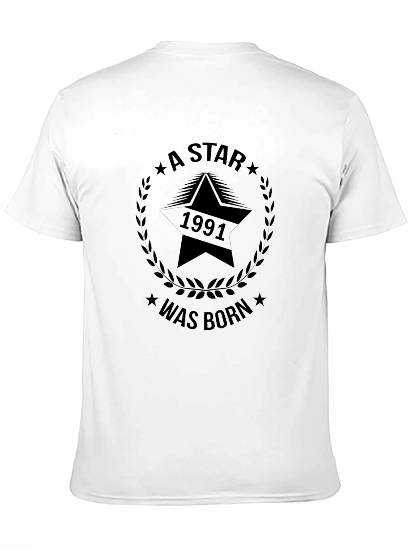 1991 Star Was Born Black Graphic Tee