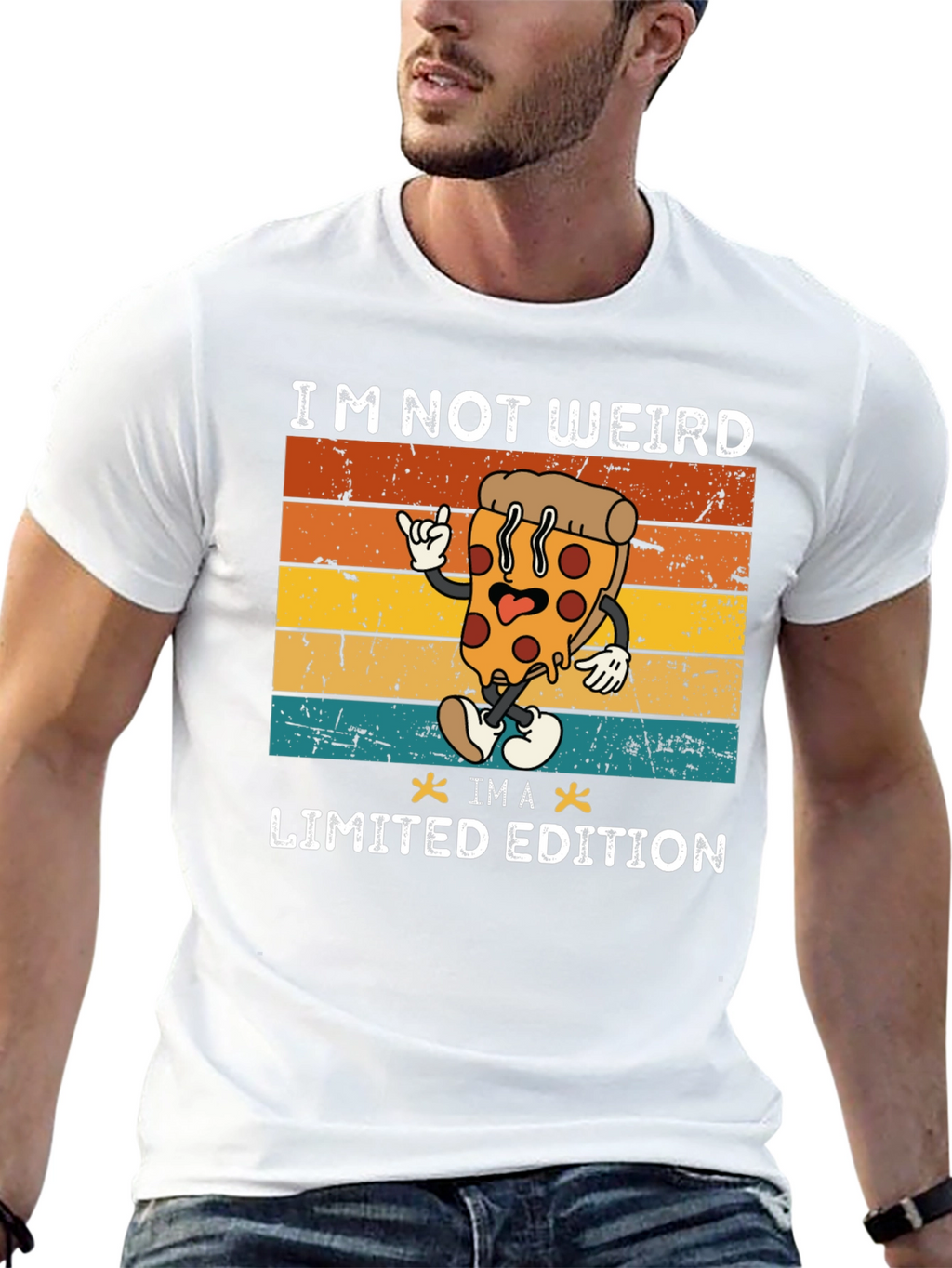 Im Not Weird Im A Limited Edition Pizza T-Shirt