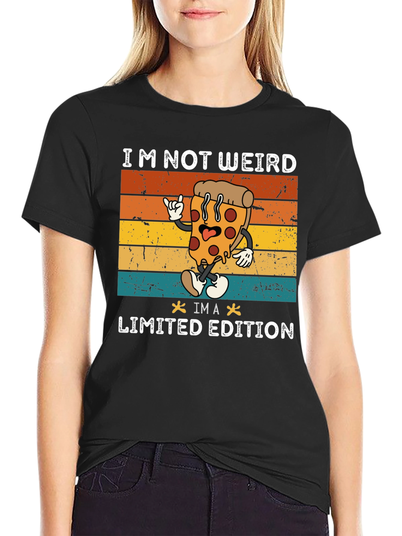 Im Not Weird Im A Limited Edition Pizza T-Shirt