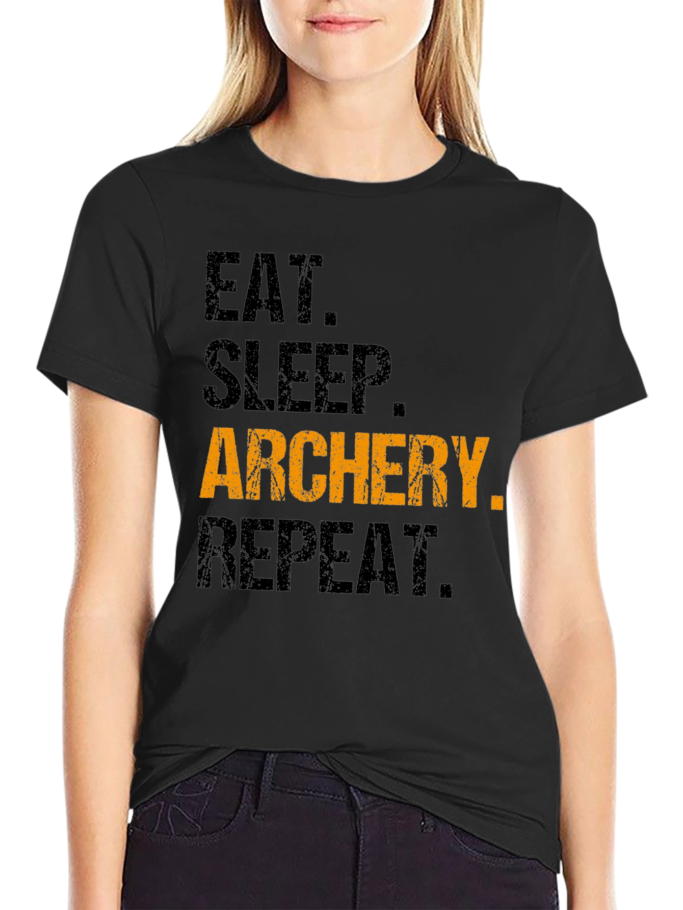 Eat Sleep Archery Repeat T-Shirt - Funny Sports Tee