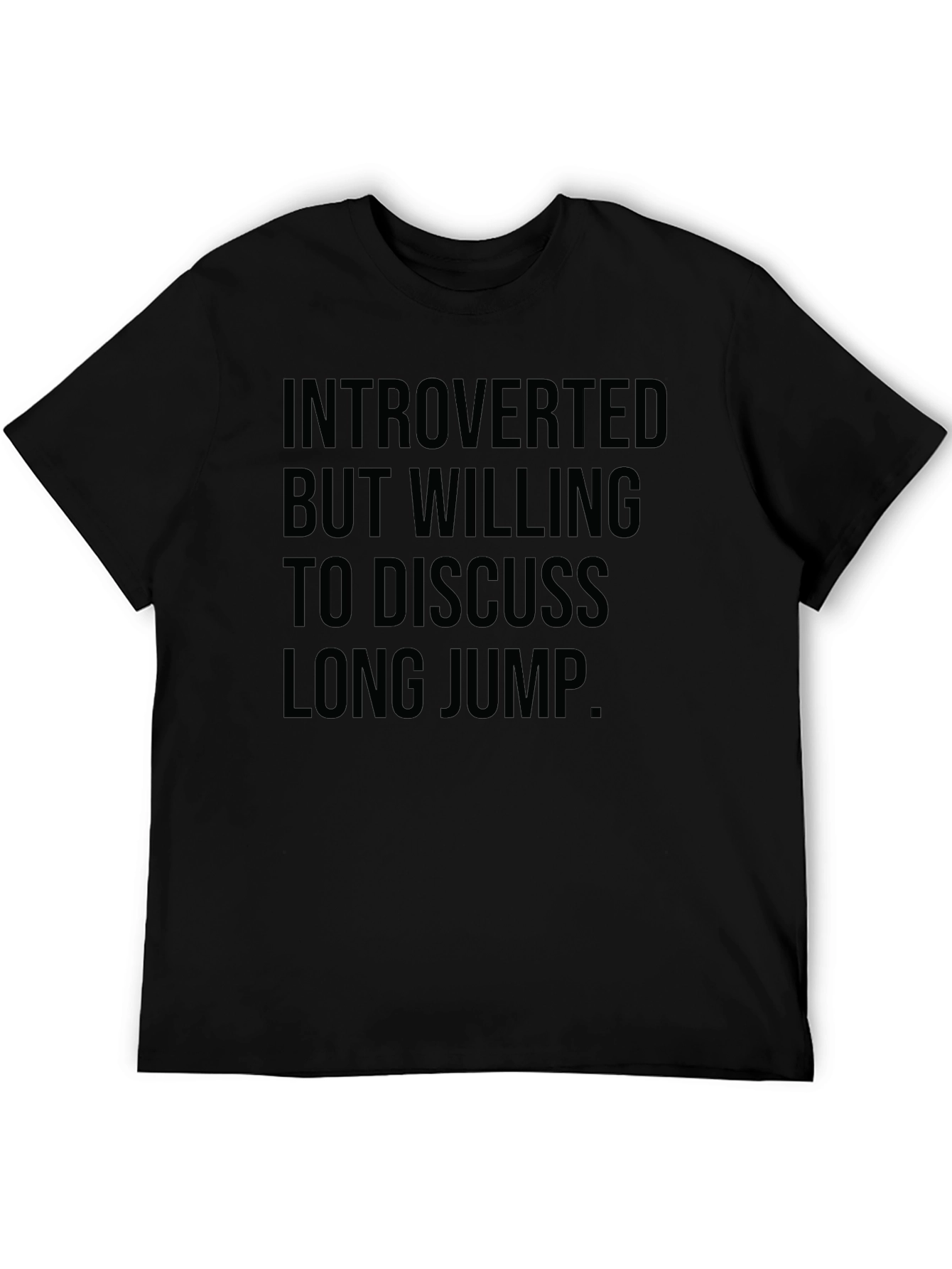Introverted Long Jump T-Shirt - Black