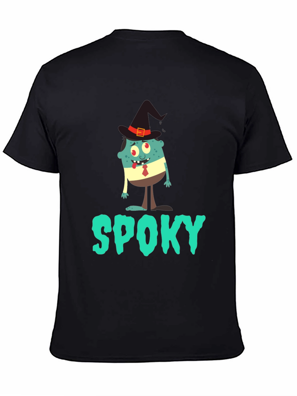 Spooky Halloween T-Shirt: Cartoon Monster Witch