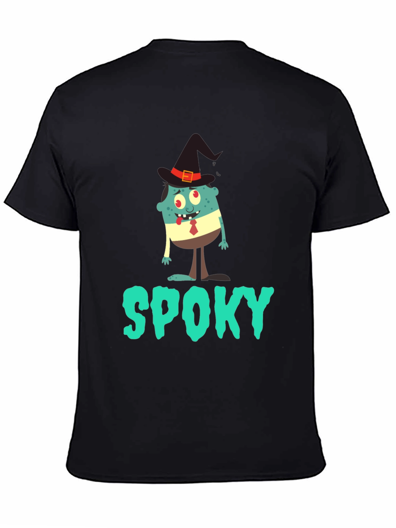 Spooky Halloween T-Shirt: Cartoon Monster Witch