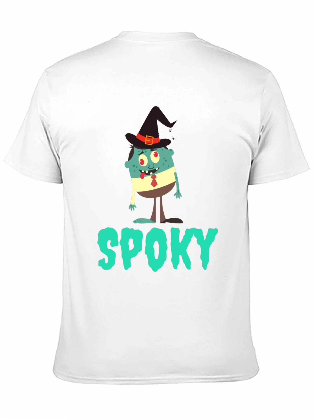 Spooky Halloween T-Shirt: Cartoon Monster Witch