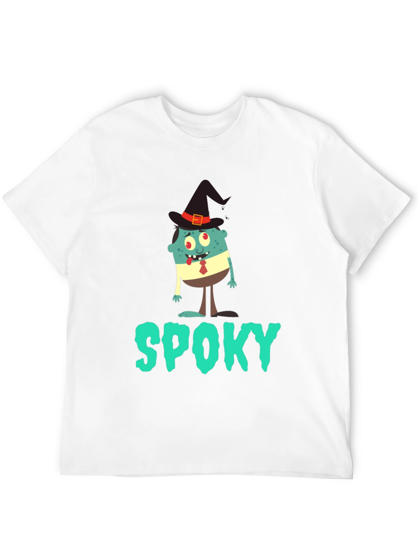 Spooky Halloween T-Shirt: Cartoon Monster Witch