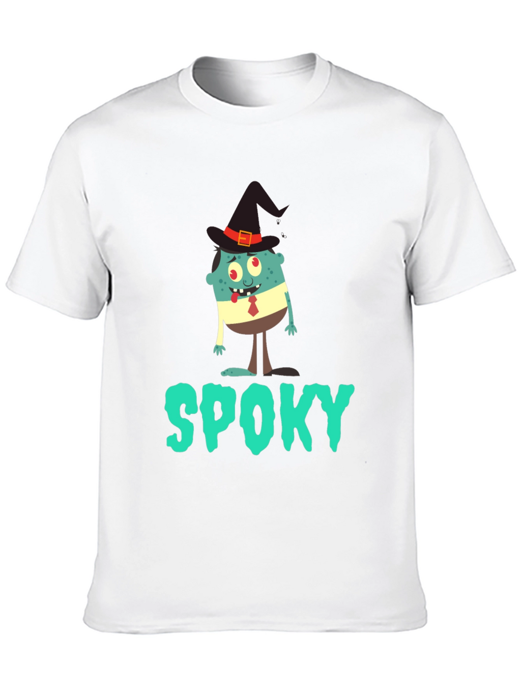 Spooky Halloween T-Shirt: Cartoon Monster Witch