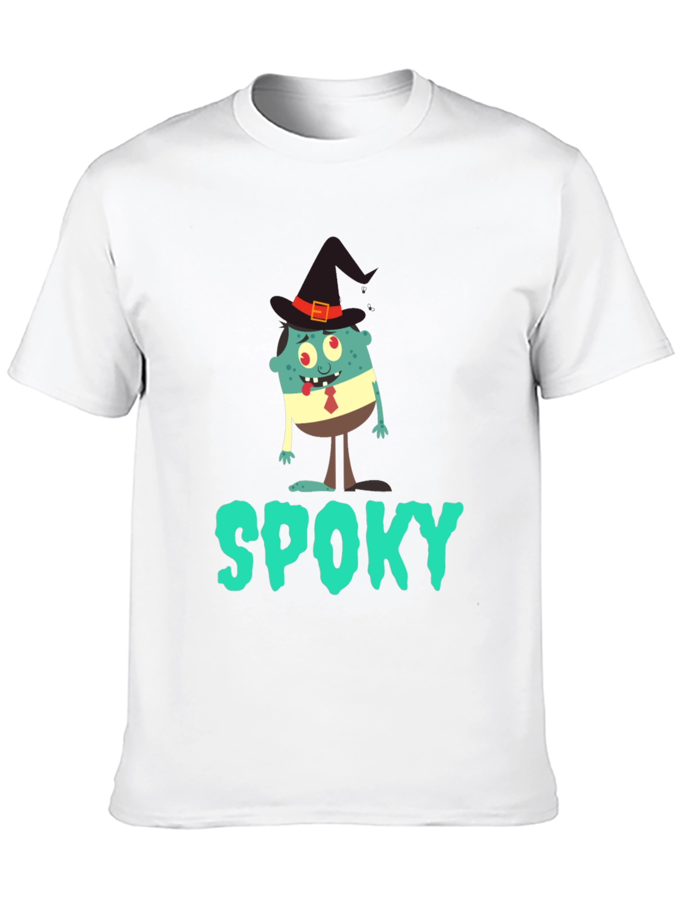 Spooky Halloween T-Shirt: Cartoon Monster Witch