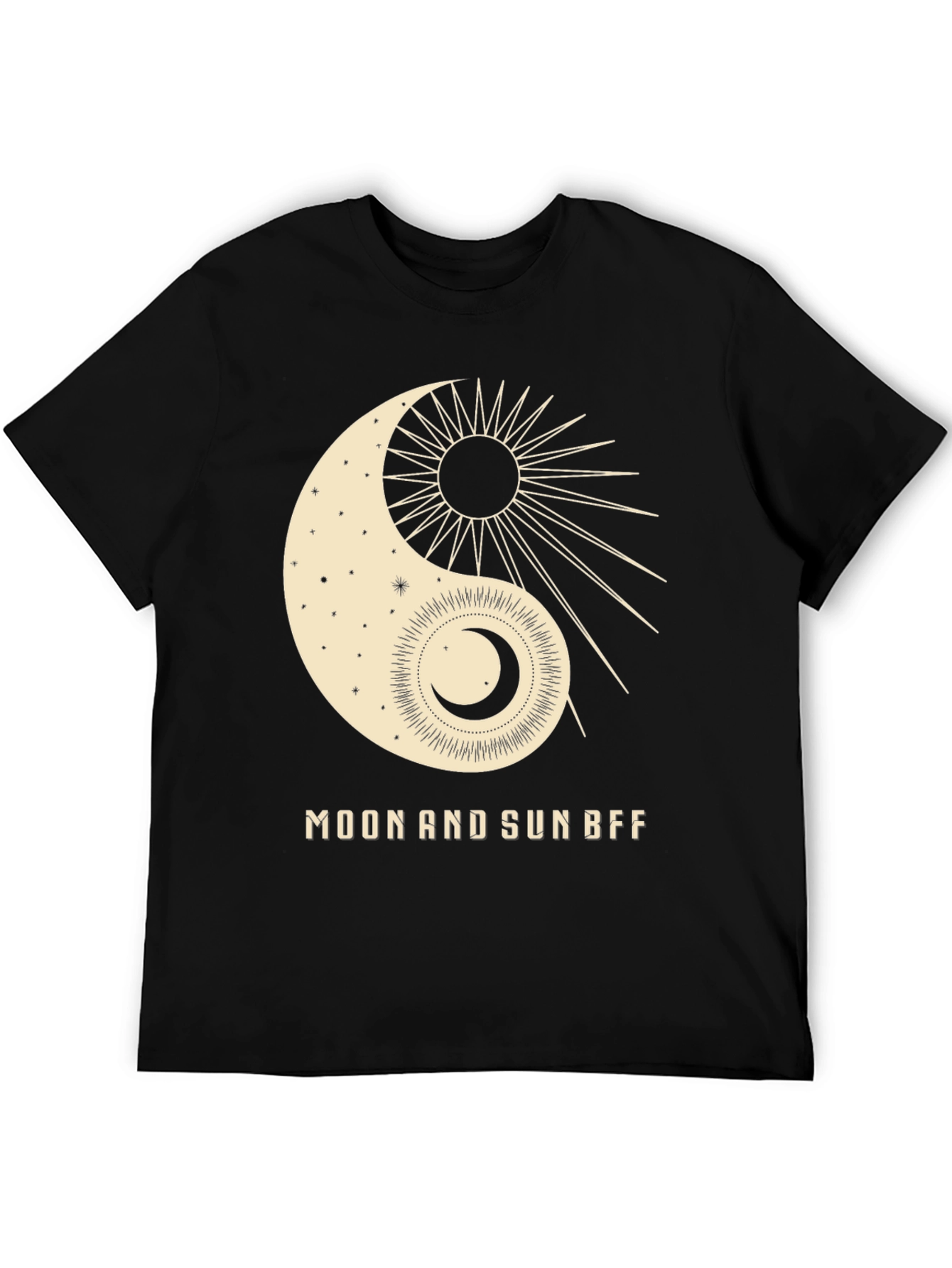 Yin Yang Moon and Sun BFF Graphic Tee