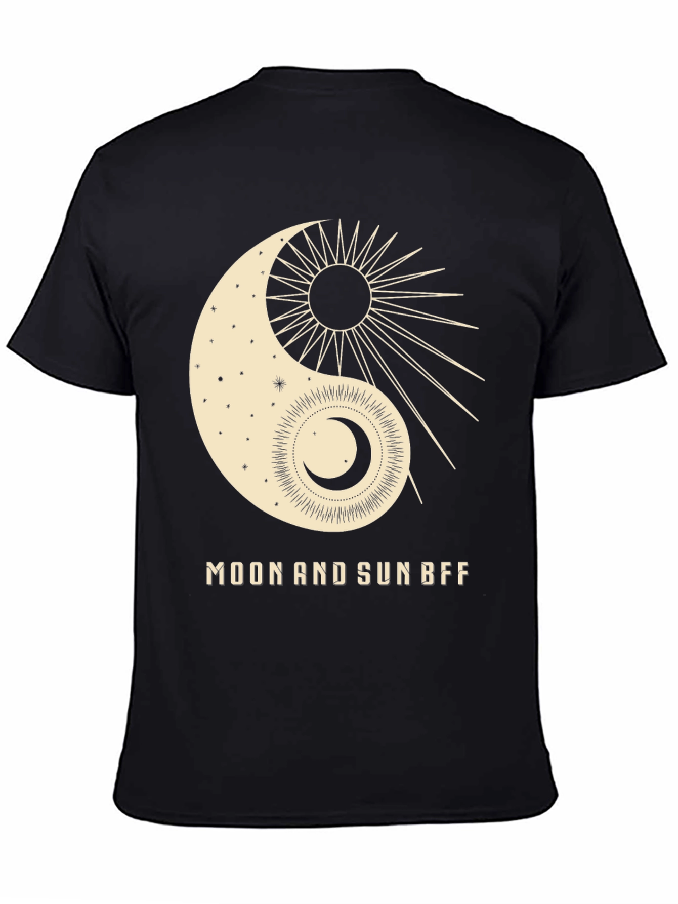Yin Yang Moon and Sun BFF Graphic Tee