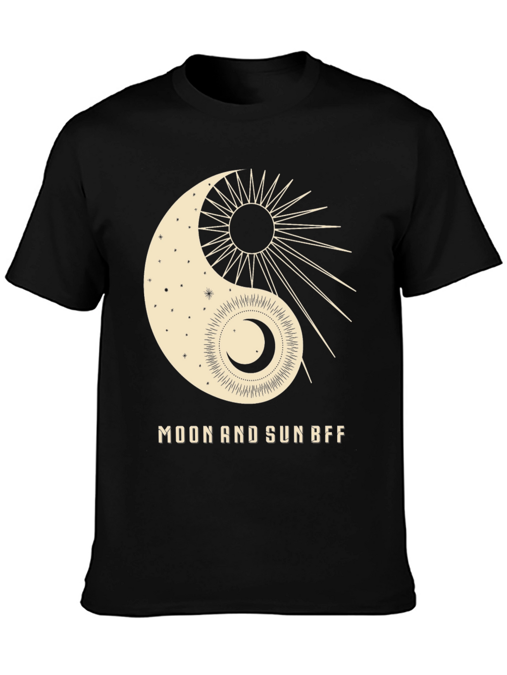 Yin Yang Moon and Sun BFF Graphic Tee