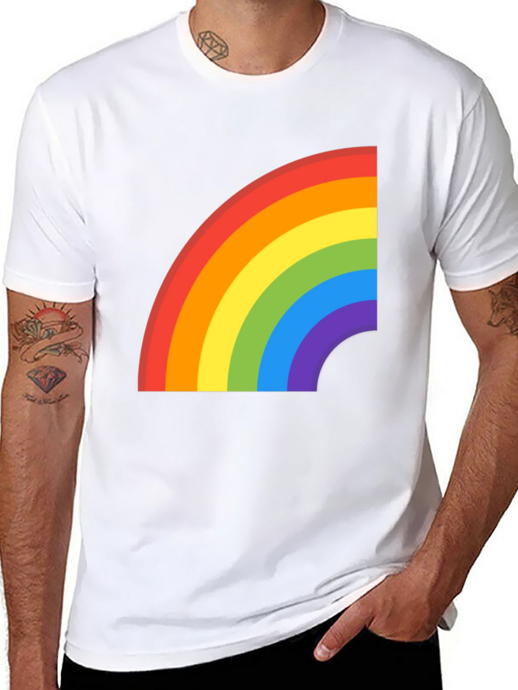 Rainbow Graphic Tee - Pride T-Shirt