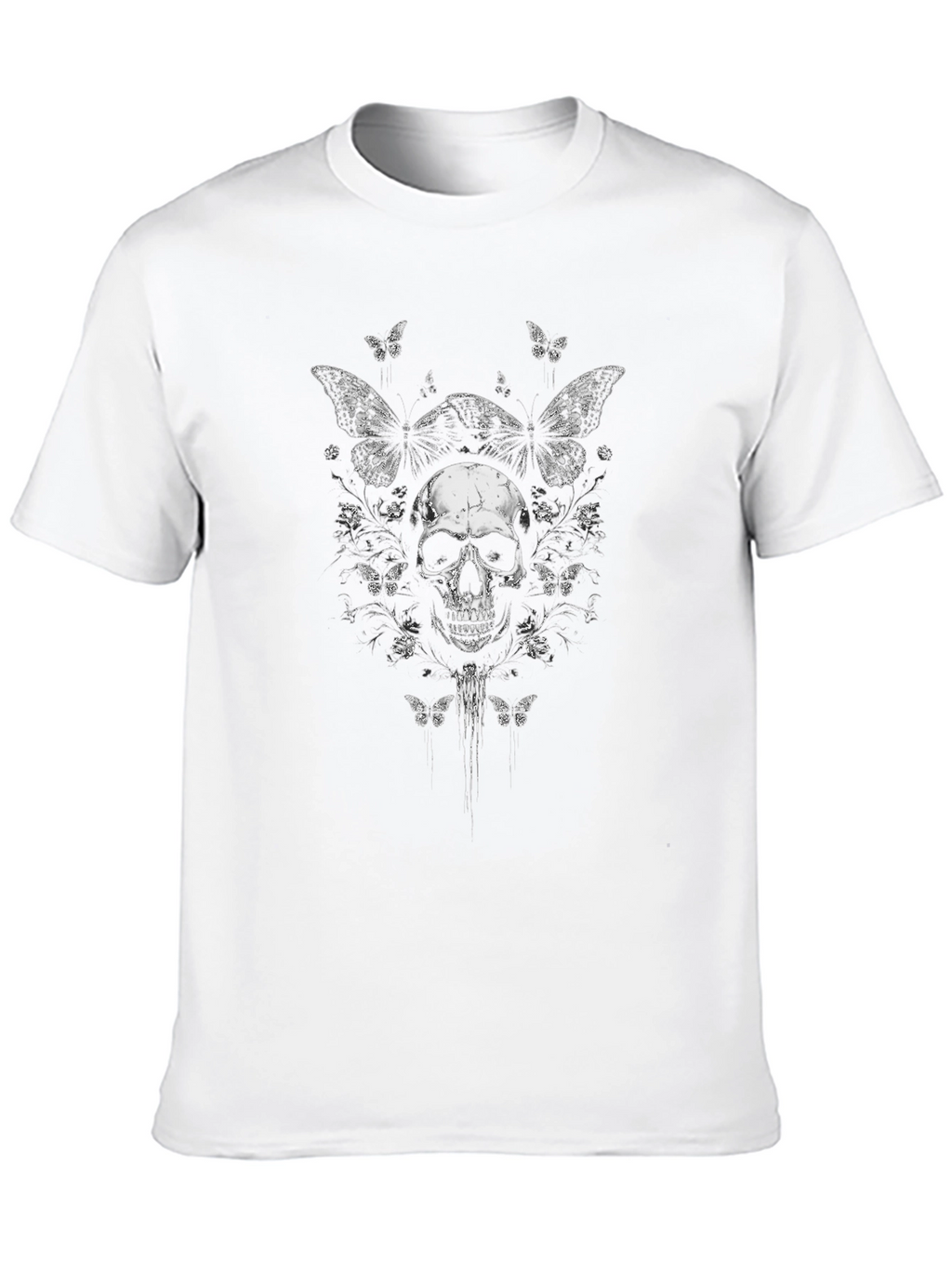 Skull & Butterfly Graphic Tee