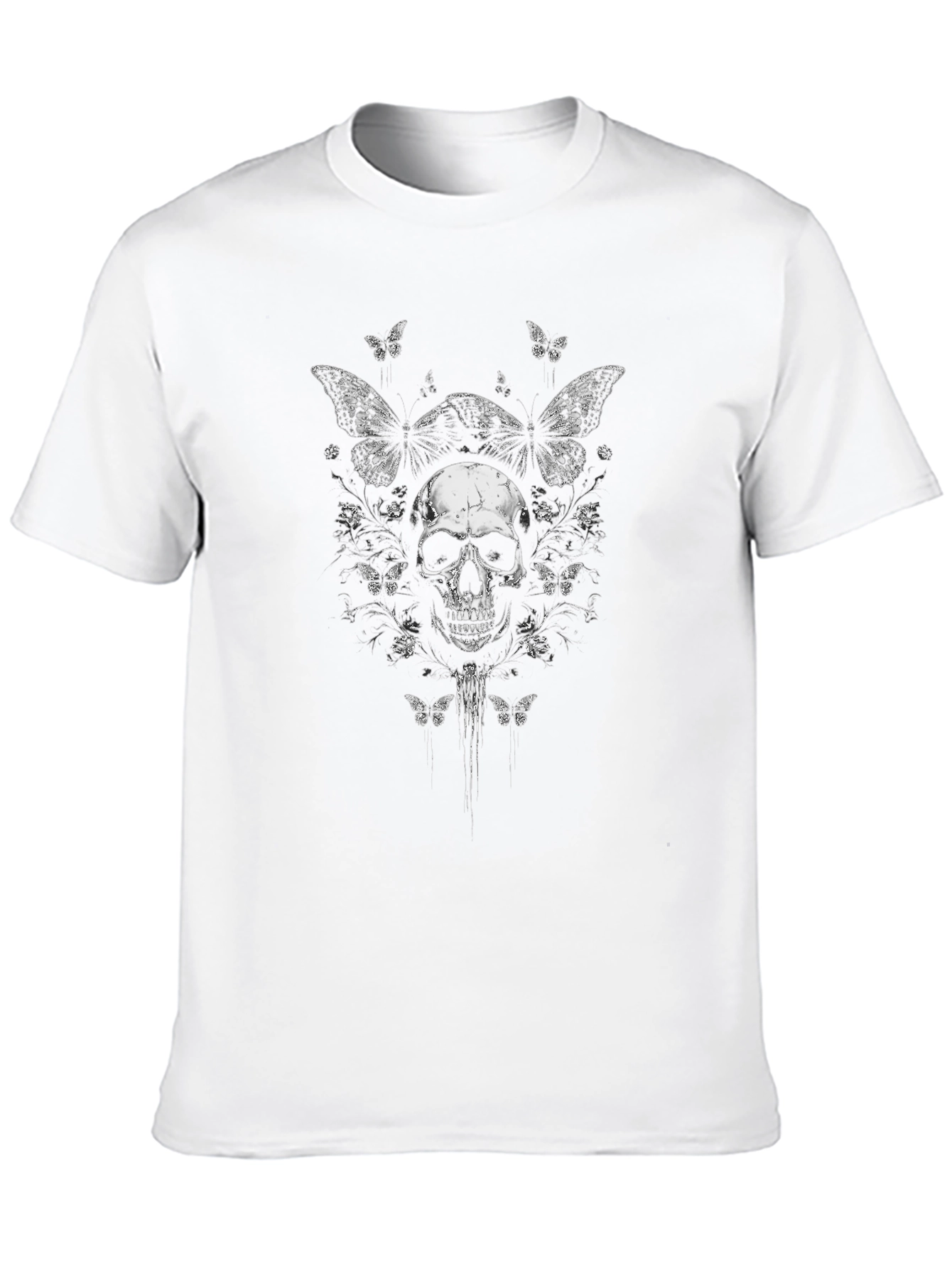 Skull & Butterfly Graphic Tee