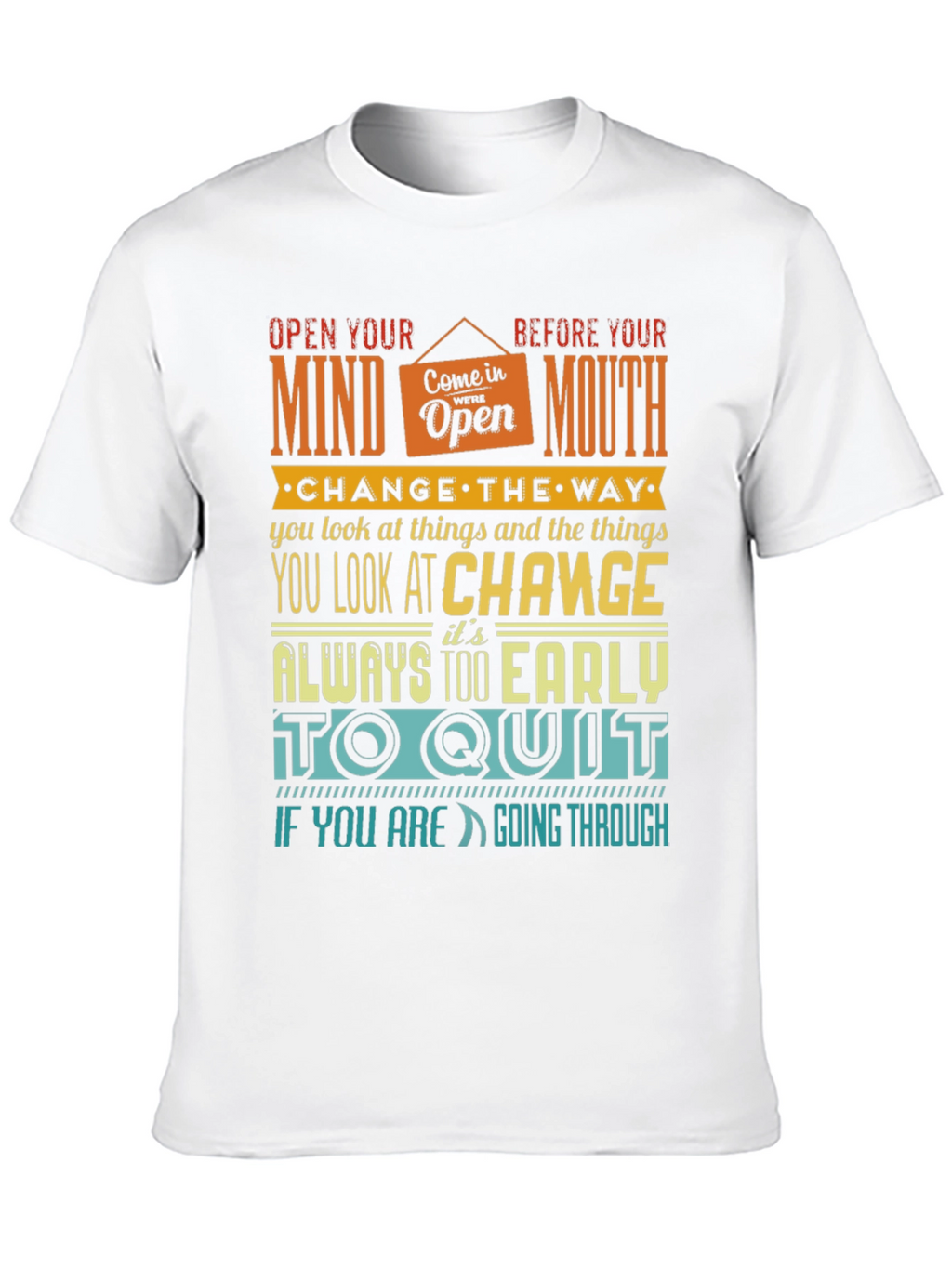 Motivational Graphic Print T-Shirt