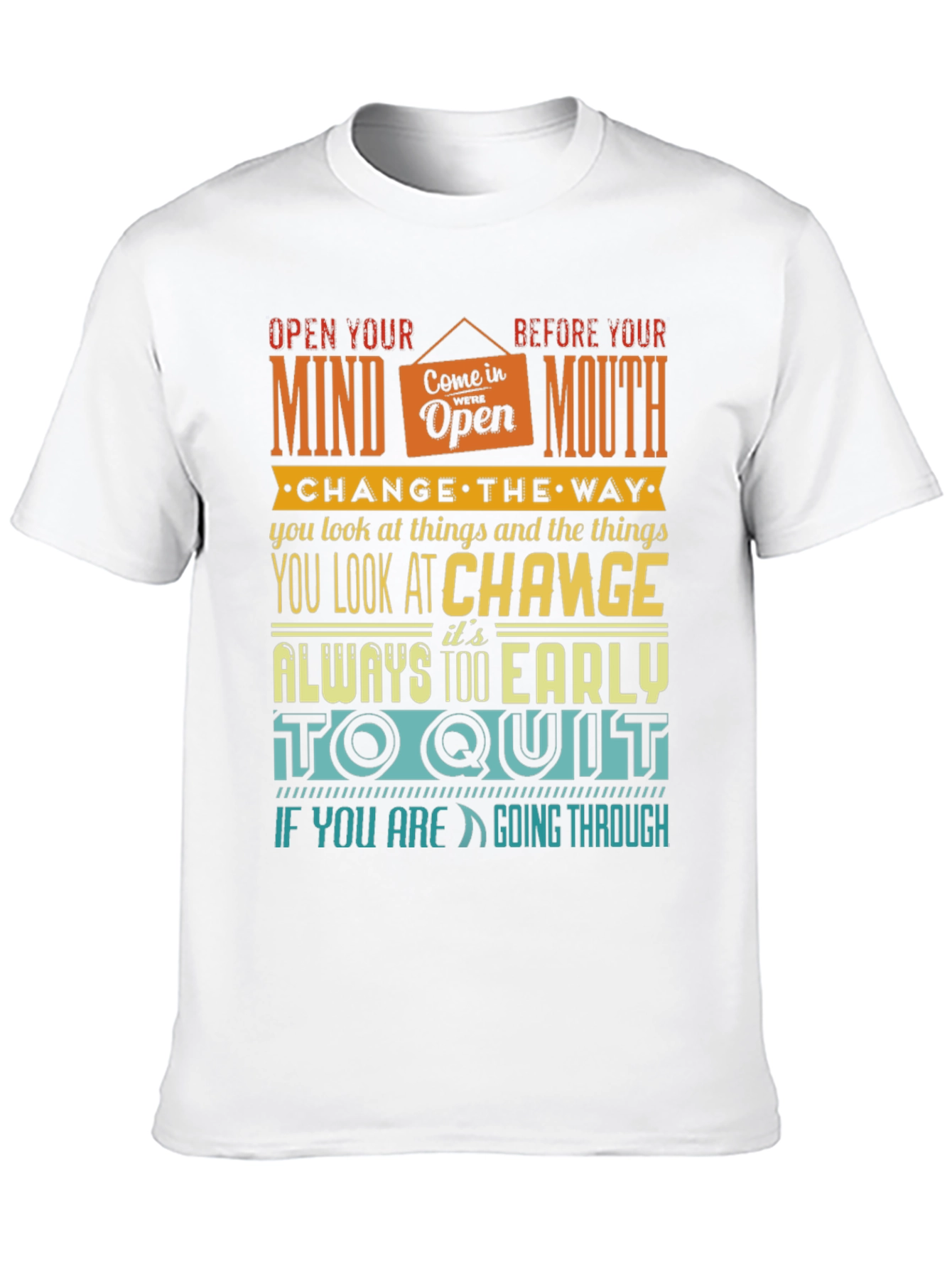 Motivational Graphic Print T-Shirt