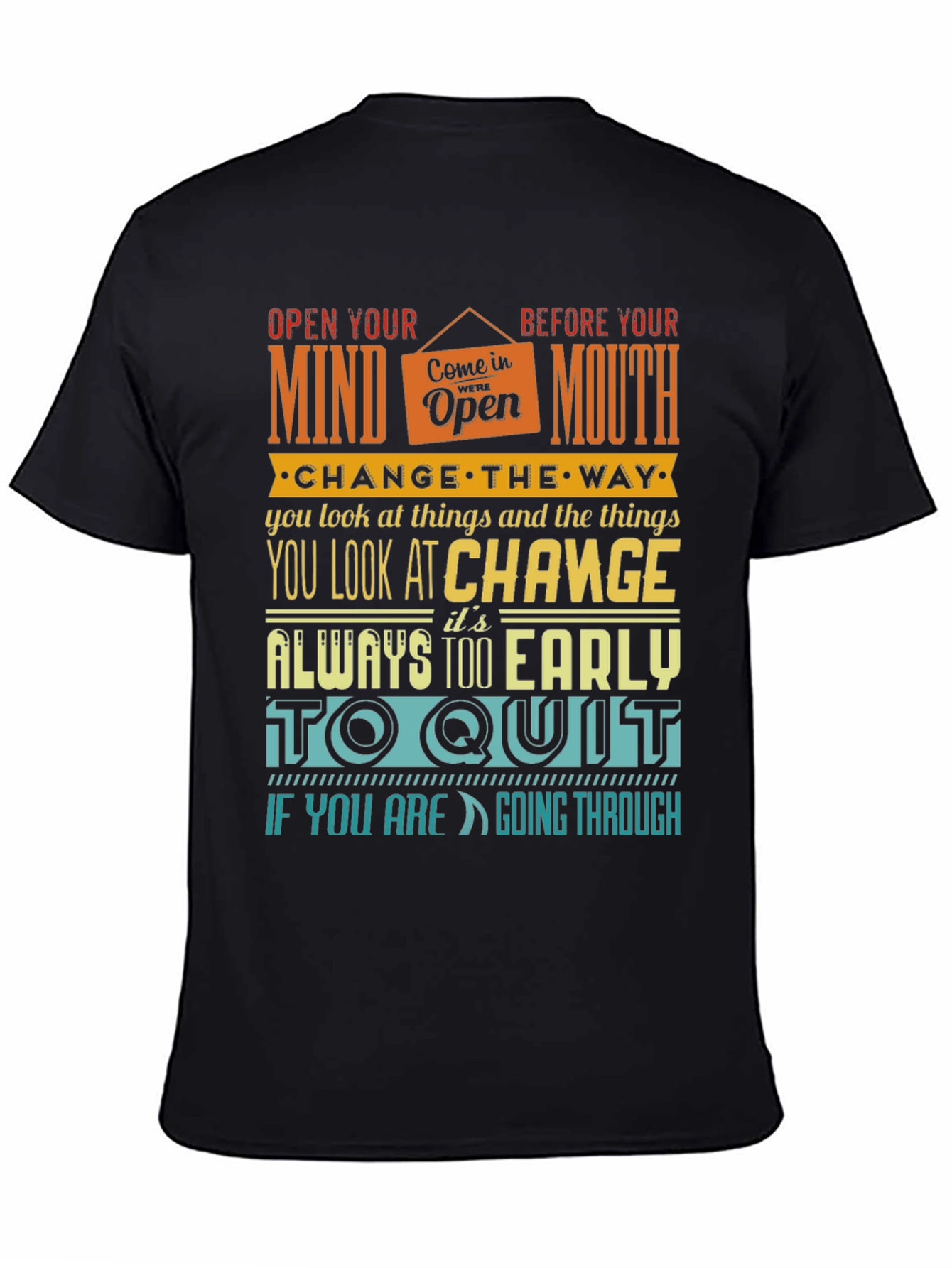 Motivational Graphic Print T-Shirt