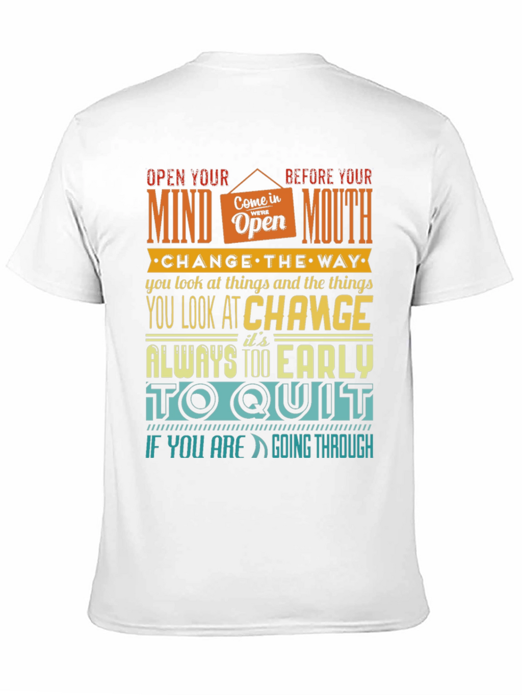 Motivational Graphic Print T-Shirt
