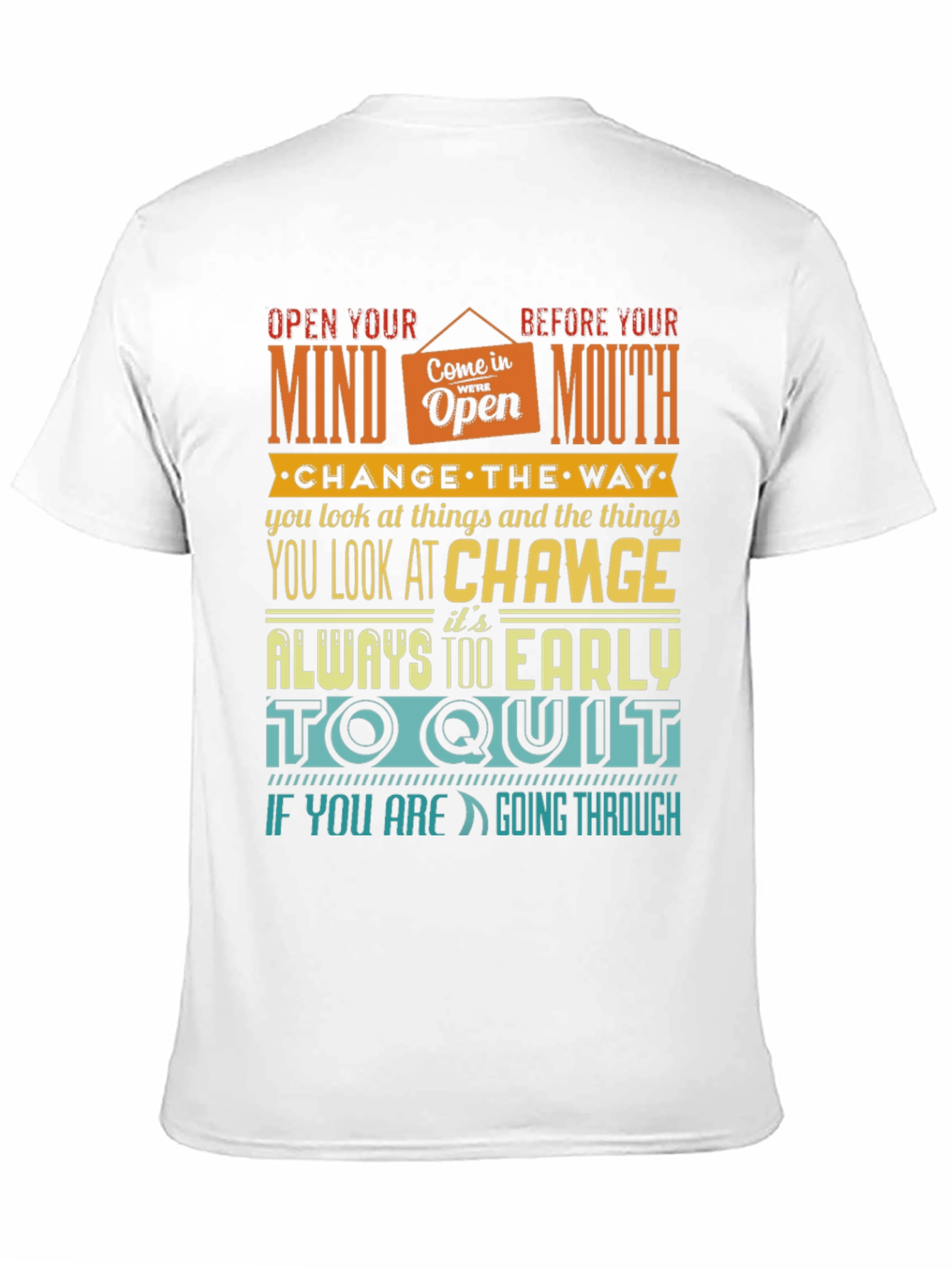 Motivational Graphic Print T-Shirt