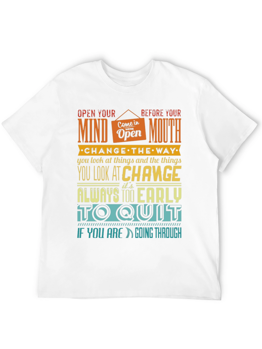 Motivational Graphic Print T-Shirt