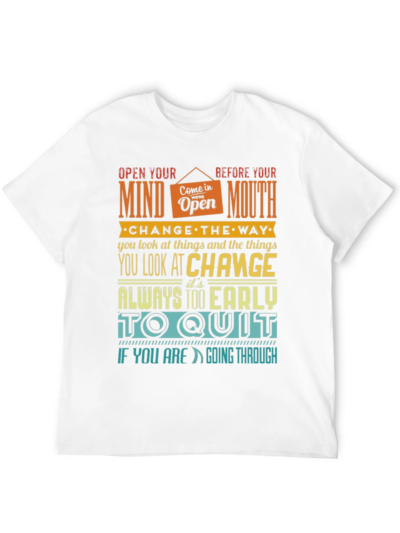 Motivational Graphic Print T-Shirt