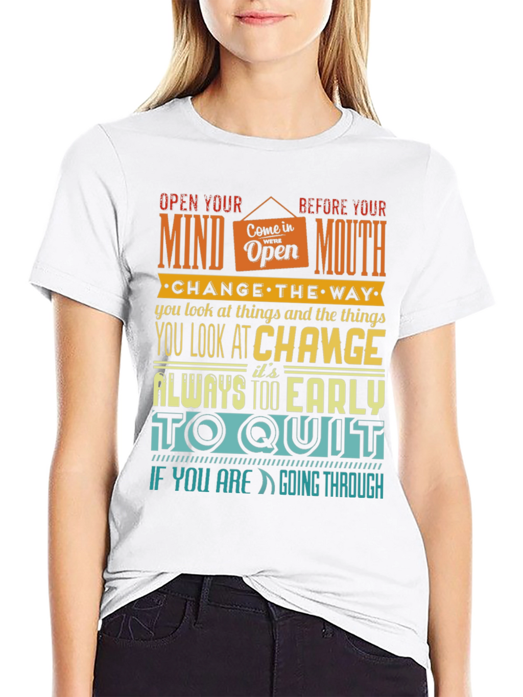 Motivational Graphic Print T-Shirt