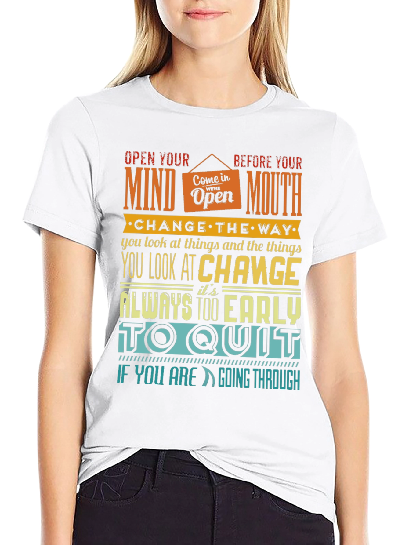 Motivational Graphic Print T-Shirt