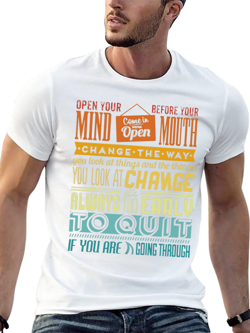 Motivational Graphic Print T-Shirt
