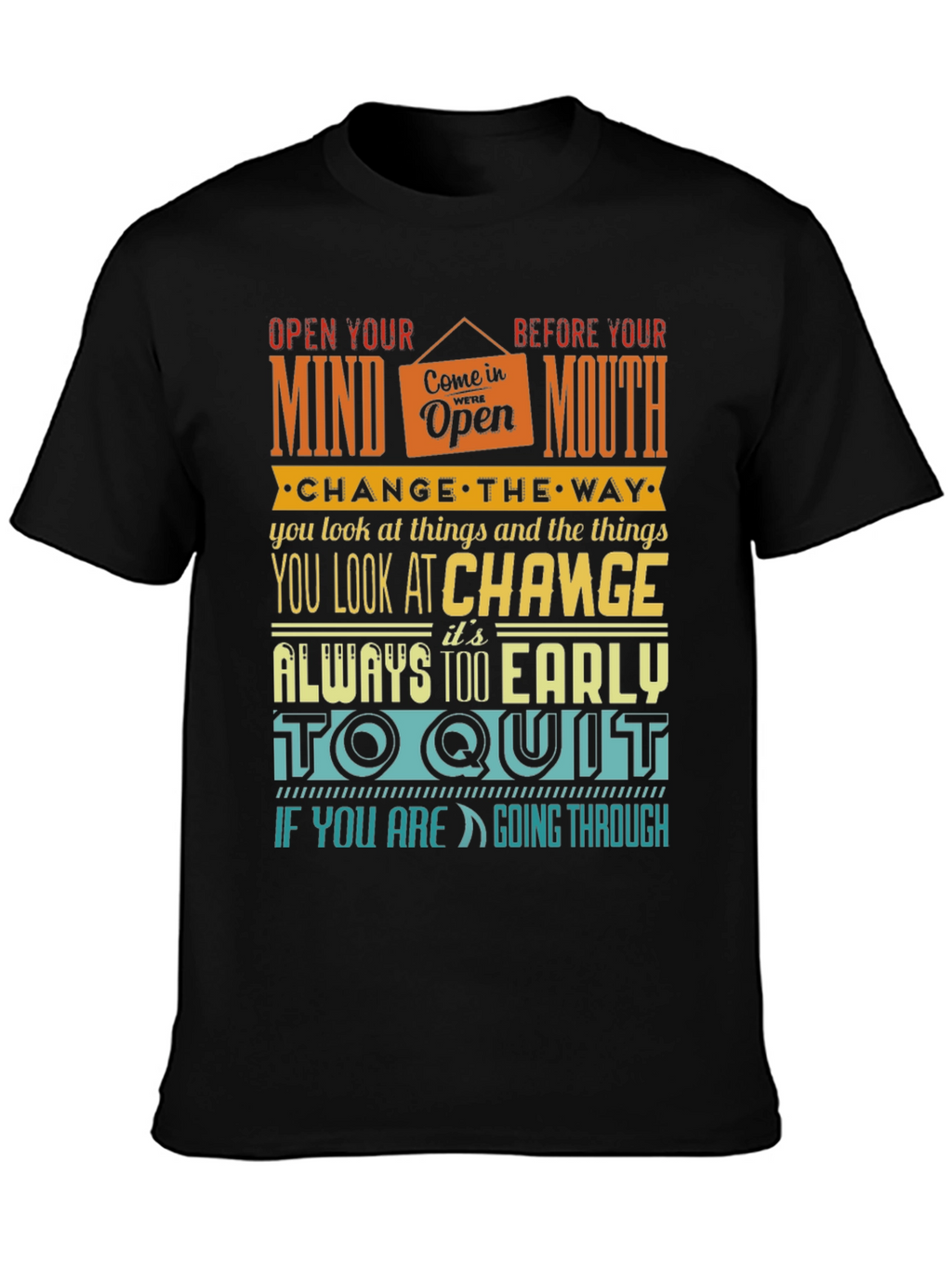 Motivational Graphic Print T-Shirt