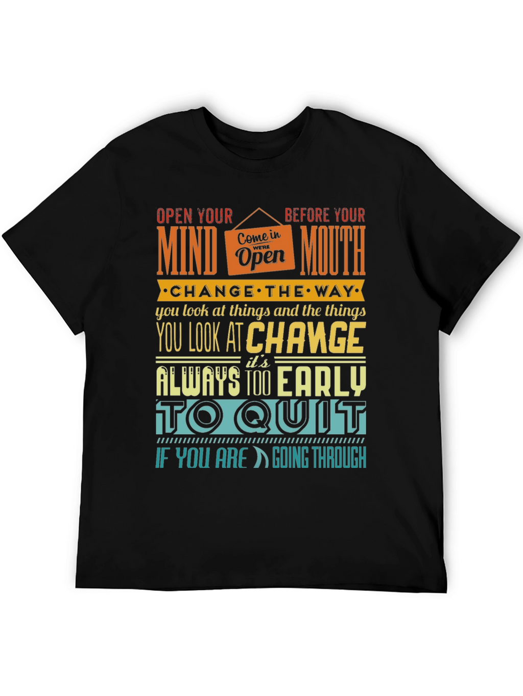 Motivational Graphic Print T-Shirt