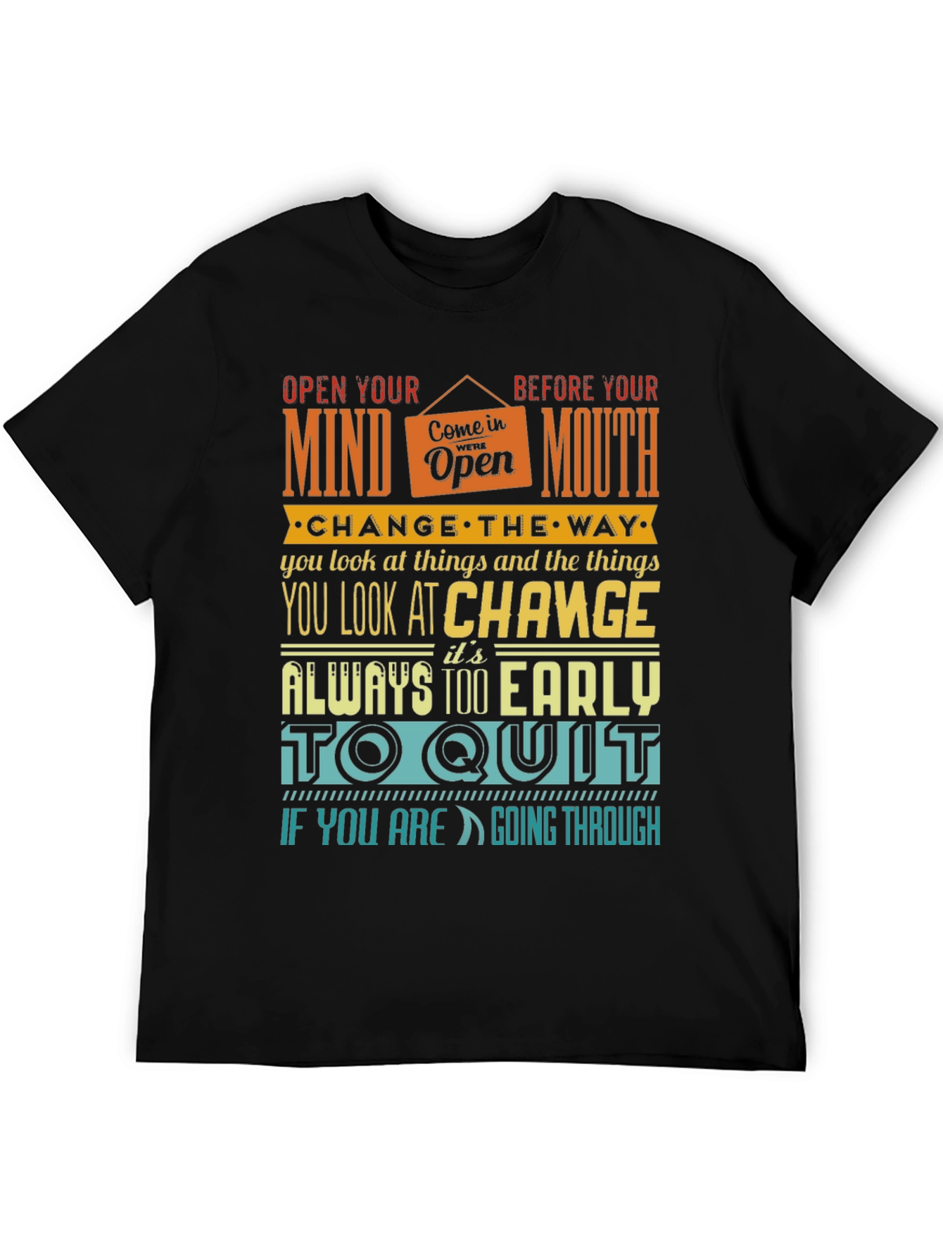 Motivational Graphic Print T-Shirt