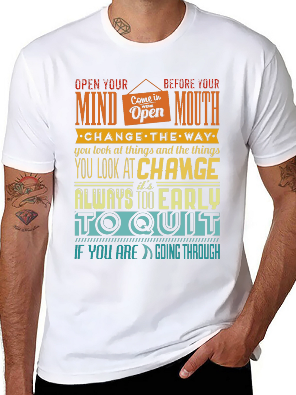 Motivational Graphic Print T-Shirt