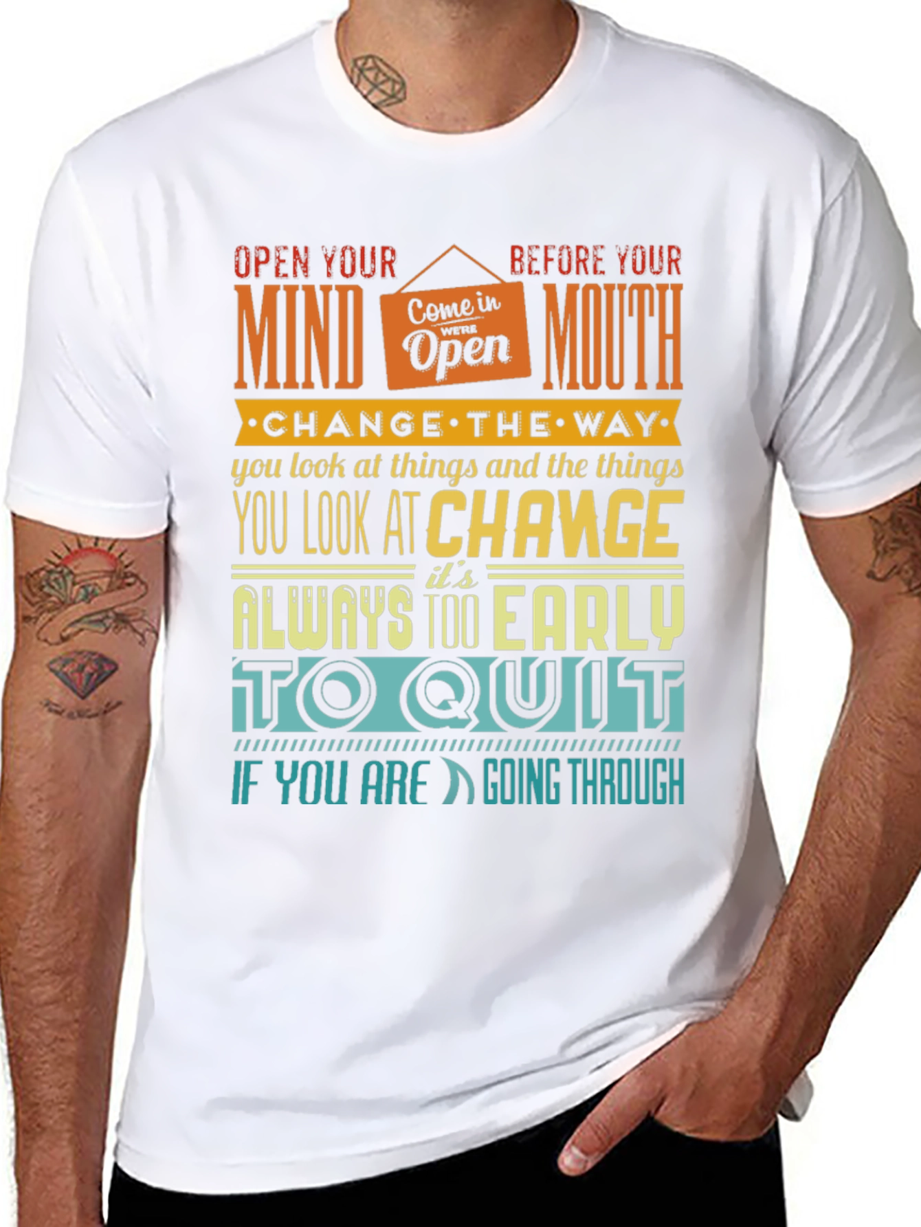 Motivational Graphic Print T-Shirt