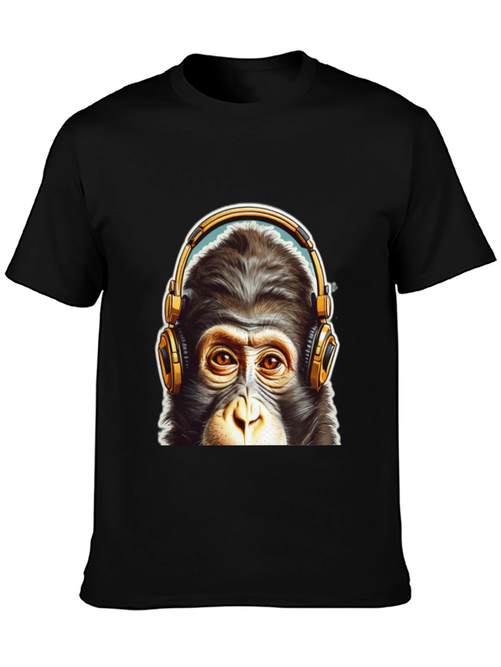 Cool Monkey Headphone Graphic Tee