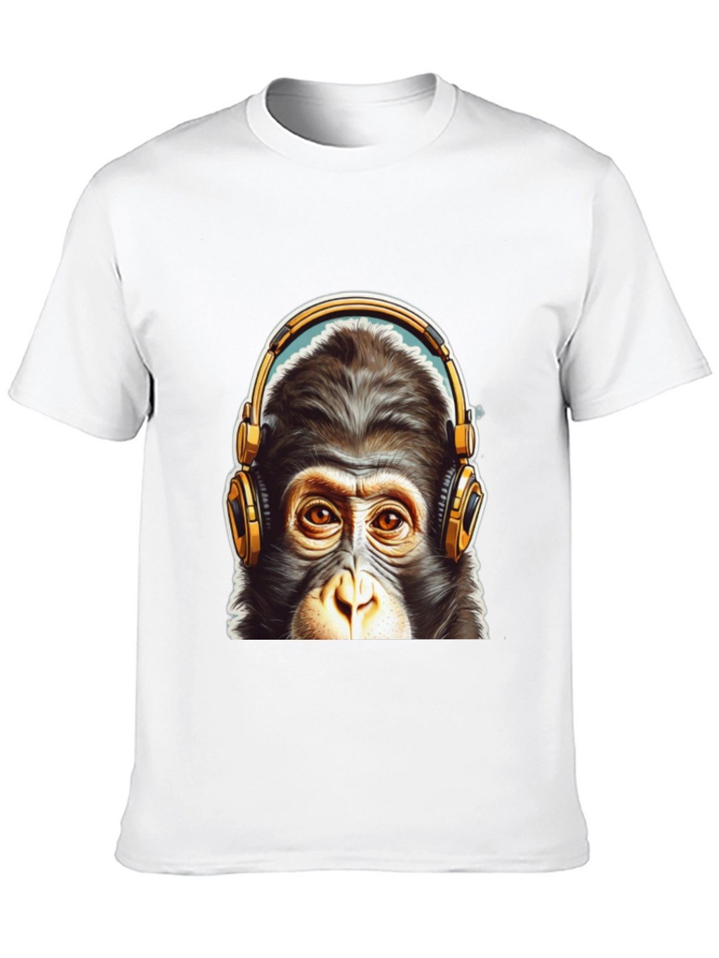 Cool Monkey Headphone Graphic Tee