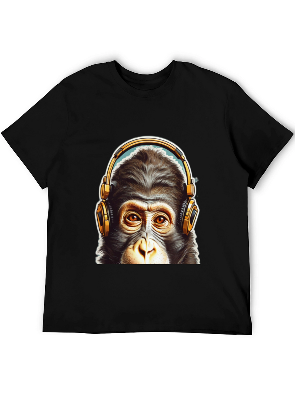 Cool Monkey Headphone Graphic Tee