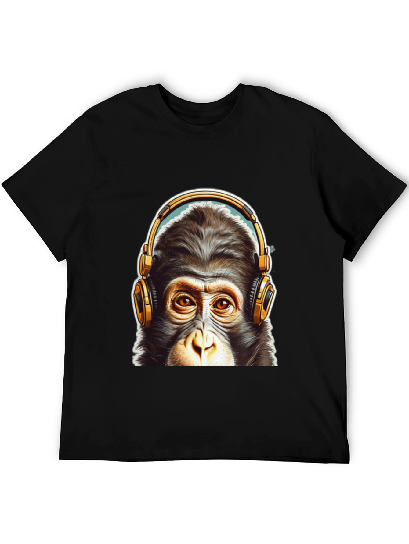Cool Monkey Headphone Graphic Tee