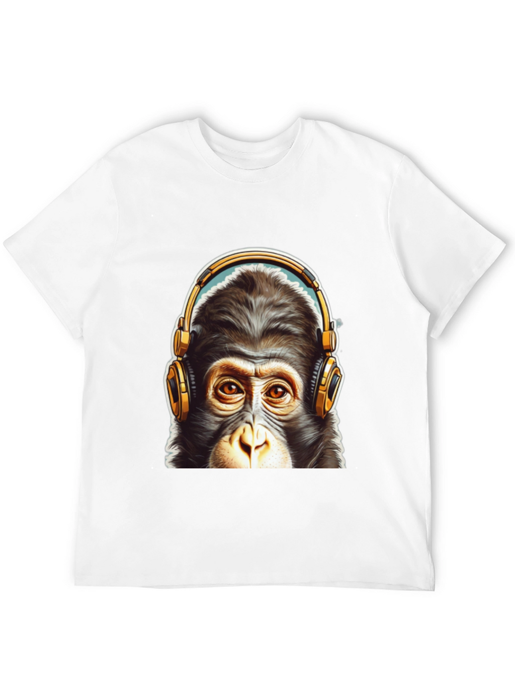 Cool Monkey Headphone Graphic Tee
