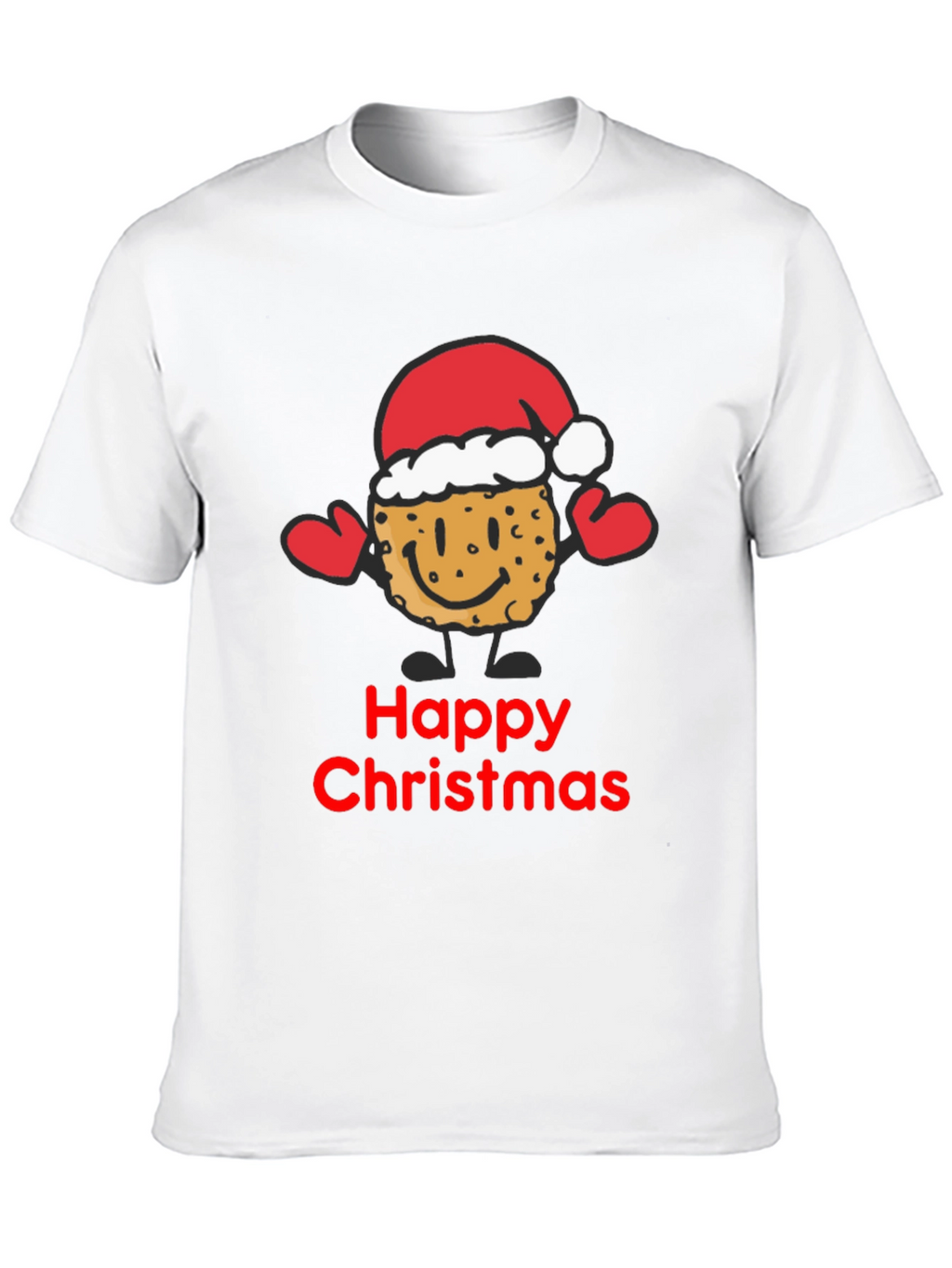 Happy Christmas Cookie Santa T-Shirt