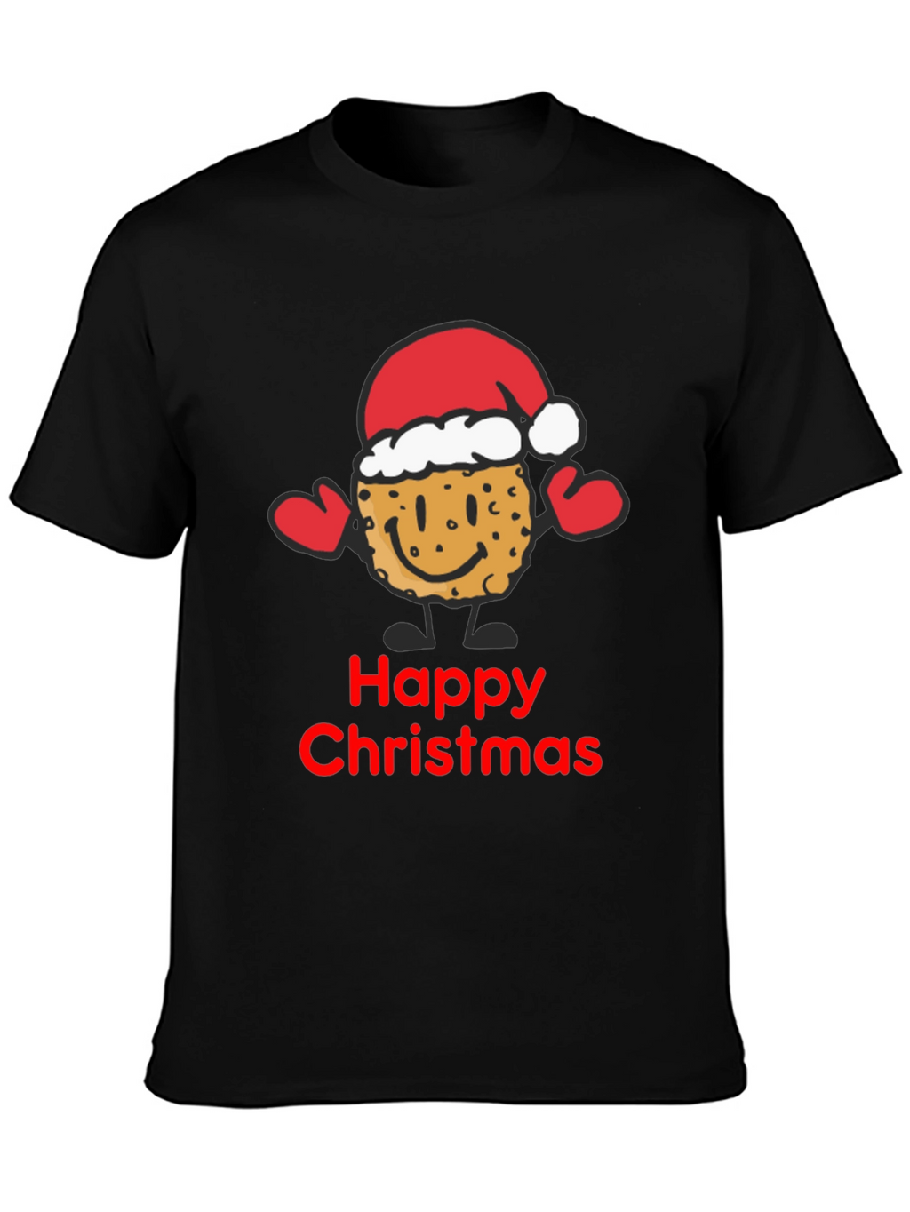 Happy Christmas Cookie Santa T-Shirt