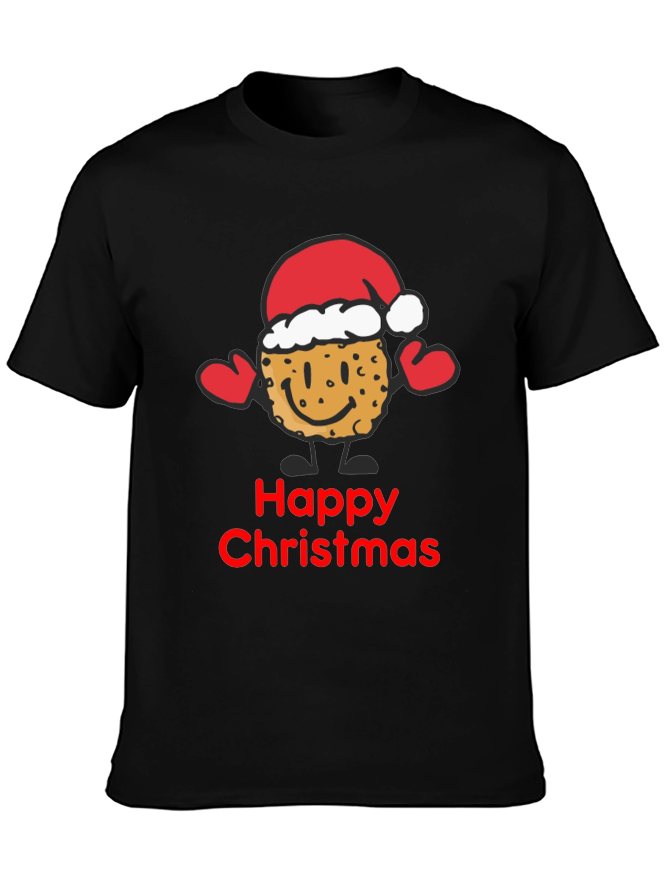 Happy Christmas Cookie Santa T-Shirt