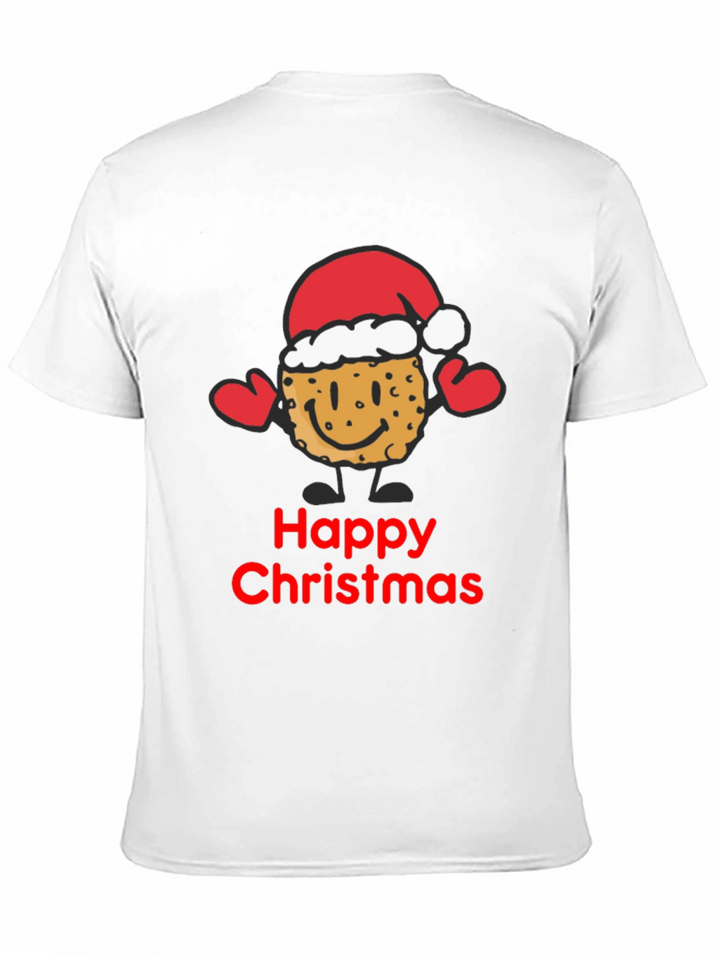 Happy Christmas Cookie Santa T-Shirt